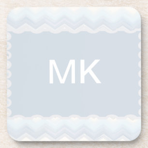 De oceaan Chevron van de Waterverf van Schaduwen Bier Onderzetter