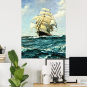 De oceaan oversteken poster (Thuiskantoor)