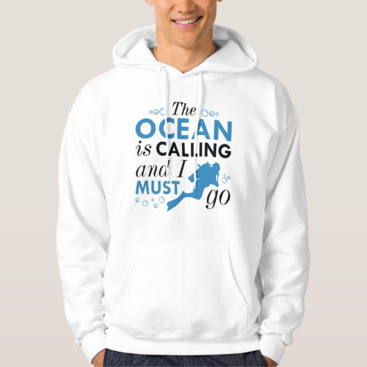 De oceaan roept hoodie (Voorkant)