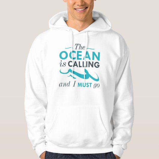 De oceaan roept hoodie (Voorkant)