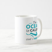 De oceaan roept koffiemok (Voorkant rechts)