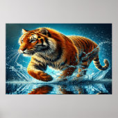 De oceaan van de Bengaalse tijger Splash Run Poster (Voorkant)
