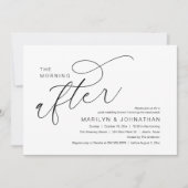 De ochtend erna, bruiloft brunch viering kaart (Voorkant)