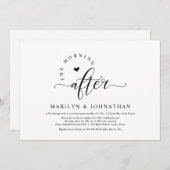 De ochtend erna, bruiloft brunch viering kaart (Voorkant / Achterkant)