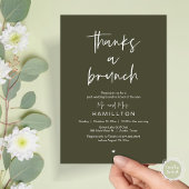 De ochtend erna, nasleep bruiloft brunch kaart