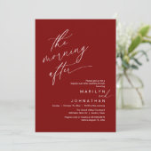 De ochtend erna, nog gelukkig na de brunch kaart (Staand voorkant)