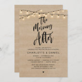 De ochtend erna, Post bruiloft brunch Kaart (Voorkant / Achterkant)