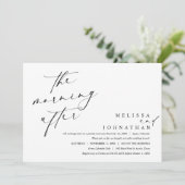 De ochtend erna, Post bruiloft brunch Kaart (Staand voorkant)