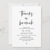 De ochtend erna, Post bruiloft brunch Kaart (Voorkant)