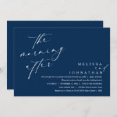 De ochtend erna, Post bruiloft brunch Kaart (Voorkant / Achterkant)