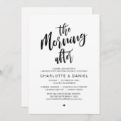 De ochtend erna, Post bruiloft brunch Kaart (Voorkant / Achterkant)