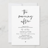 De Ochtend Erna, Post Bruiloft Brunch Kaart (Voorkant)