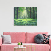 "De ochtend is gebroken" Canvas Afdruk (Insitu (Woonkamer))