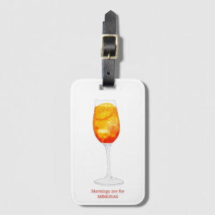 De ochtend is voor het Mimosas Bagagelabel