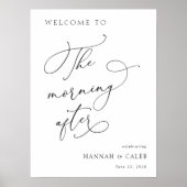 De ochtend na de bruiloft Brunch Welkom Poster (Voorkant)