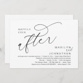 De ochtend na het plaatsen van de bruiloftsbrunch kaart (Voorkant / Achterkant)