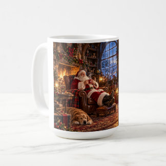 De ochtend na Kerstman en rendieren Koffiemok