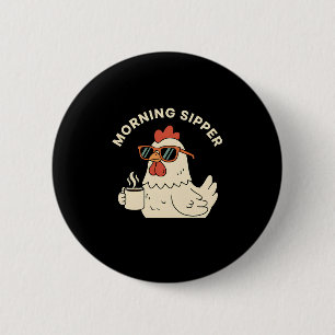 de ochtend slurper ronde button 5,7 cm