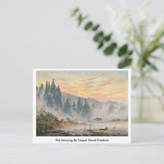 De ochtend van Caspar David Friedrich Briefkaart (Staand voorkant)