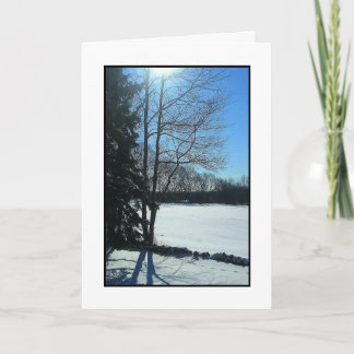De Ochtend van de winter Feestdagen Kaart