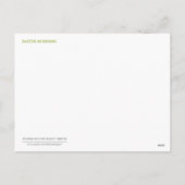 De Ochtend van Pasen Feestdagenkaart (Achterkant)