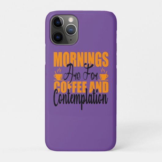 De ochtenden zijn voor koffie en denkwerk Case-Mate iPhone case (Achterkant)