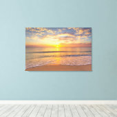 De ochtendzon in het zeegebied canvas afdruk (Insitu (Houten vloer))