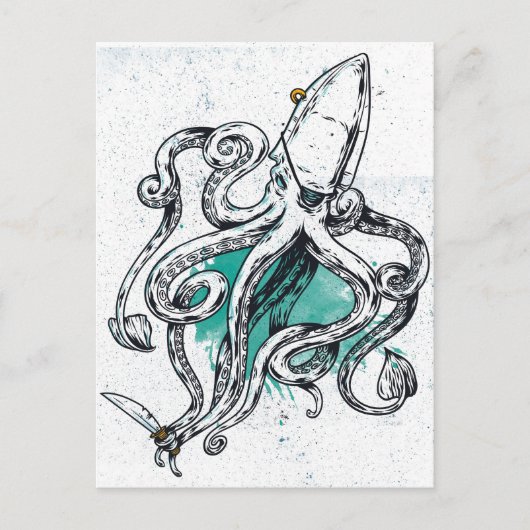 De Octopus van Sealife Briefkaart (Voorkant)