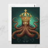 De Octopuskoning Briefkaart (Voorkant / Achterkant)