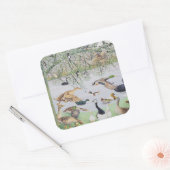 De Odd Duck Vierkante Sticker (Envelop)