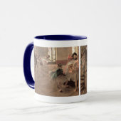 De Oefening door Edgar Degas, Kunst van het klassi Mok (Voorkant links)