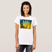 De Oekraïense vlag en het Tryzub Slouchy T Shirt (Voorkant volledig)