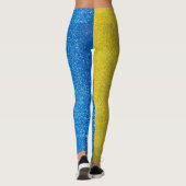 De Oekraïense vlag van Glitter Mode Stylish Leggings (Achterkant)