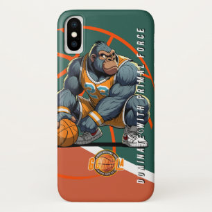 De Oerkracht van Basketbal   iPhone X Hoesje