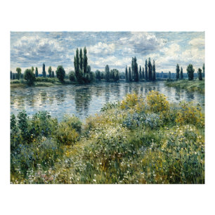 De oevers van de Seine bij Vétheuil Foto Afdruk