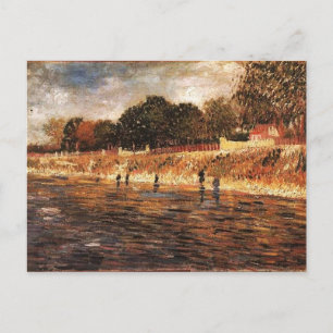 De oevers van de Seine, Vincent van Gogh Briefkaart