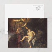 De offers Isaac, 1616 Briefkaart (Voorkant / Achterkant)