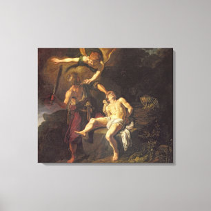 De offers Isaac, 1616 Canvas Afdruk