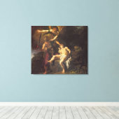 De offers Isaac, 1616 Canvas Afdruk (Insitu (Houten vloer))