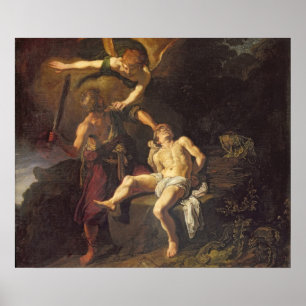 De offers Isaac, 1616 Poster