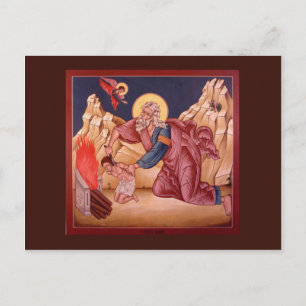 De offers van Abraham Prayer Card Briefkaart