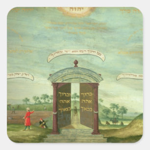 De offers van Isaac Vierkante Sticker