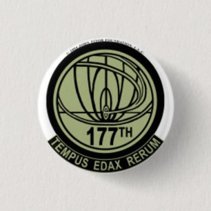 De OFFICIËLE 177e knoop van de Afdeling van de Re Ronde Button 3,2 Cm