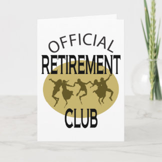 De officiële Club van de Pensionering Kaart