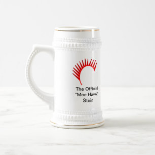 De officiële 'Moe Hawk' Stein. Bierpul