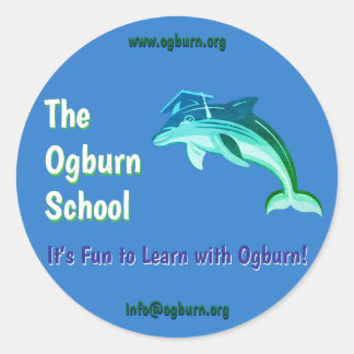 De Ogburn School Dolfijn Mascotte Stickers