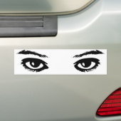 De ogen hebben het bumpersticker (Op auto)