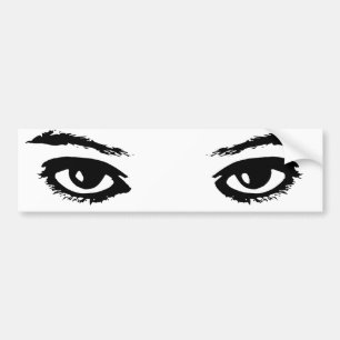 De ogen hebben het bumpersticker