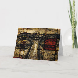 De Ogen van Boedha in het Wenskaart van de Stijl Kaart