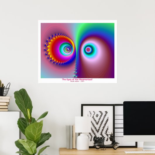 De ogen van de gememmerde poster (Thuiskantoor)